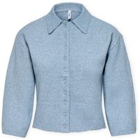only chaqueta de punto macey cardigan - dusty bluemelange para mujer