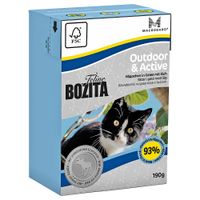 bozita feline tetra pak package 6 x 190g - outdoor  active