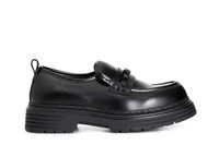 mocasin de mujer en simil piel cepillada black 37