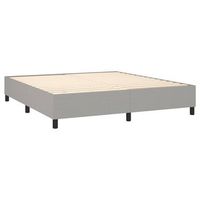 somier de laminas sobre patas estructura de cama 160x200 cm tela gris claro tdl0207185