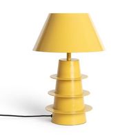 lampara de mesa metal kadrina amarillo