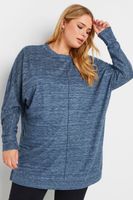 yours luxury jersey azul jaspeado con costura frontal mujer curvy y tallas grandes yours luxury capsule collection