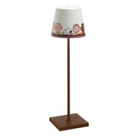 lampara de mesa led peanuts ip65 zafferano