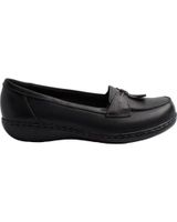 de clarks mocasines de piel ashland-bubble para mujer negro