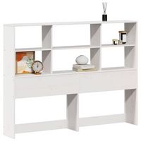 cabecero de cama almacenaje madera maciza pino blanco 160 cm
