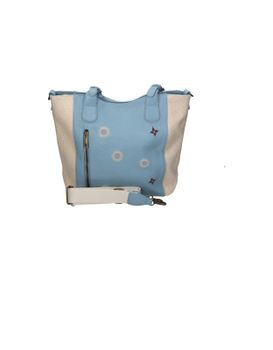 Bolso De Hombro Para Mujer Sara Bags Sxmd240561 Beige Y Azul Uni