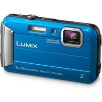 panasonic lumix dmc-ft30eb-a tough compact camera - blue blue