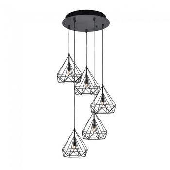 Lámpara colgante piramidal (5 luces)