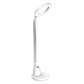 Flexo calcita 8w 640lm 4000k blanco/plata 55x16x16 cm tactil y regulable intensidad