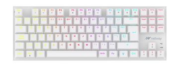 TECLADO MECANICO NETWAY GAMING XK740TKL BLANCO