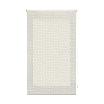 Estor Enrollable Premium - Estor Enrollable Tamaño 140x180 - Estor Premium Color Beige Con Motas Blancas | Blindecor