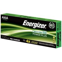 energizer power plus pilas recargables aaa lr03 12v 700mah 10 unidades