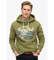 superdry para hombre m2013702a sudadera tokyo vl verde s casual algodon
