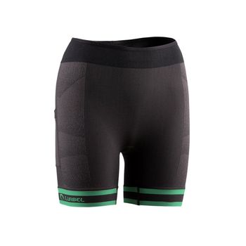Mallas Cortas Lurbel Spirit Negro Verde Mujer, Talla S