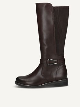 CAPRICE Boots, brown, made of Leather and synthetic without heel, Size 38
