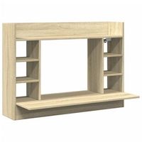 mesa de escritorio  escritorio de despacho  escritorio de pared madera ingenieria roble sonoma 105x48x75 cm