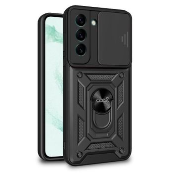 Cool Funda Hard Ring Negro para Samsung Galaxy S22 Plus S906