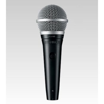 Micrófono Shure PGA48 XLR cardioide con interruptor y cable 4,6 m