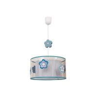 lampara de techo infantil flor color celeste 1xe27 regulablex30cm