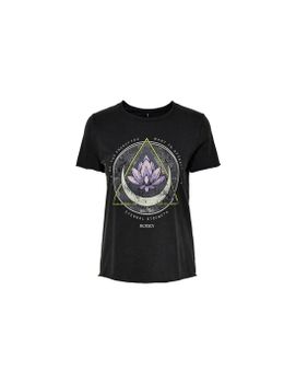 Camiseta Only lucy Reg S/S Black Mujer