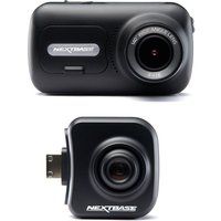 nextbase 322gw full hd dash cam  cabin view quad hd dash cam bundle - black black