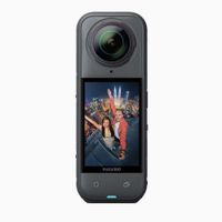 insta360 x5 camara deportiva 8k 30fps 360  video triple ai chip lentes reemplazables resistente al viento y audio de cancelacion de ruido bateria de 2400mah impermeable 15m flowstate