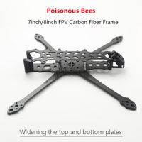 kit de marco de fibra de carbono para dron fpv bees distancia entre ejes de 78 pulgadas brazo de 295 mm375 mm largo alcance apto para vuelos freestyle