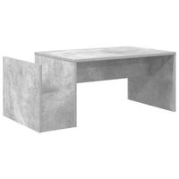 mesa de centro 90x45x35 cm madera - gris