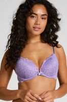 hunkemoller sujetador push-up de aros preformado marine morado