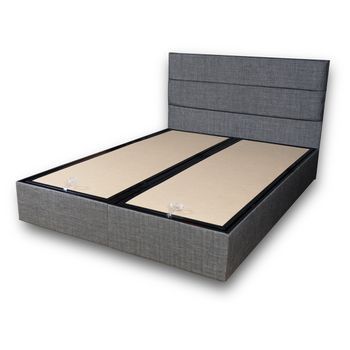 Canapé Doble Y Cabecero Silver-(180 X 200) Gris