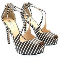 guess zapatos de tacon flhe22pel07-white-38 para mujer