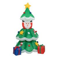 papa noel hinchable y arbol de navidad h180cm con transformador - feeric lights  christmas