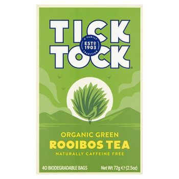 Tick Tock Green Rooibos Teabags 40s
