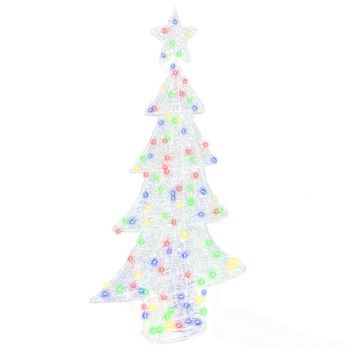 Árbol De Navidad 160 Led Multicolor 150 Cm Acrílico Vidaxl