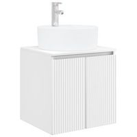vanidad con lavabo de pared blanco 495 x 445 x 65 cm vidaxl