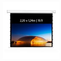 kimex pantalla de proyeccion motorizada tensionada 220x124m formato 169 pantalla inteligente con wifi