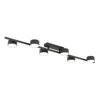 lampara de techo kelmi negro 6 luces