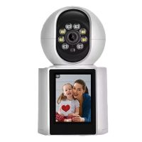 klack camara interior wifi ip 360 vision nocturna fullhd blanca