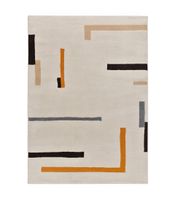 lessia linea orange - alfombra moderna