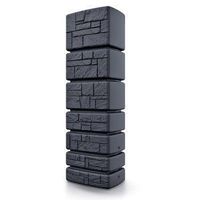 barril de captacion de agua tower stone 350l 575x384x1800mm antracita
