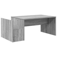 mesa de cafe - mesa de centro - mesa baja gris sonoma 90 x 45 x 35 cm madera de ingenieria