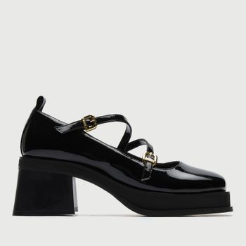 Walk London Women's Lily Patent Mary Jane Heels - UK 8