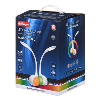 Activejet AJE-RAINBOW 2 lámpara de mesa 7 W LED G Blanco