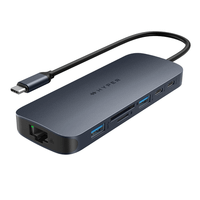 hyperdrive ecosmart gen2 dual hdmi usb-c 11-in-1 hub w 140 w pd31 pass-thru - for mst enabled devices