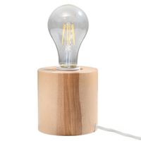lampara de mesa madera natural madera alt 10 cm