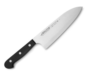 Cuchillo deba de acero inoxidable nitrum 170 mm mango negro