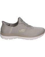 zapatillas veganas para mujer skechers slip-ins summits classy night 150128-tpgd color taupe 37