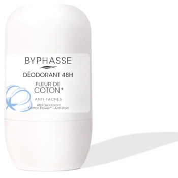 Byphasse Desodorante 24h Flor de Algodón Roll-On 50 ml
