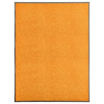 Felpudo Lavable Naranja 90x120 Cm Vidaxl