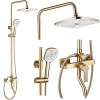 conjunto de ducha rea argus gold brush